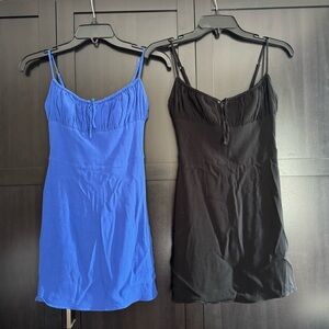 2 pcs. Sunday Best Black Textured Dressses